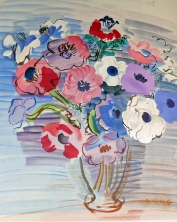 リトグラフ Dufy - Bouquet de fleurs