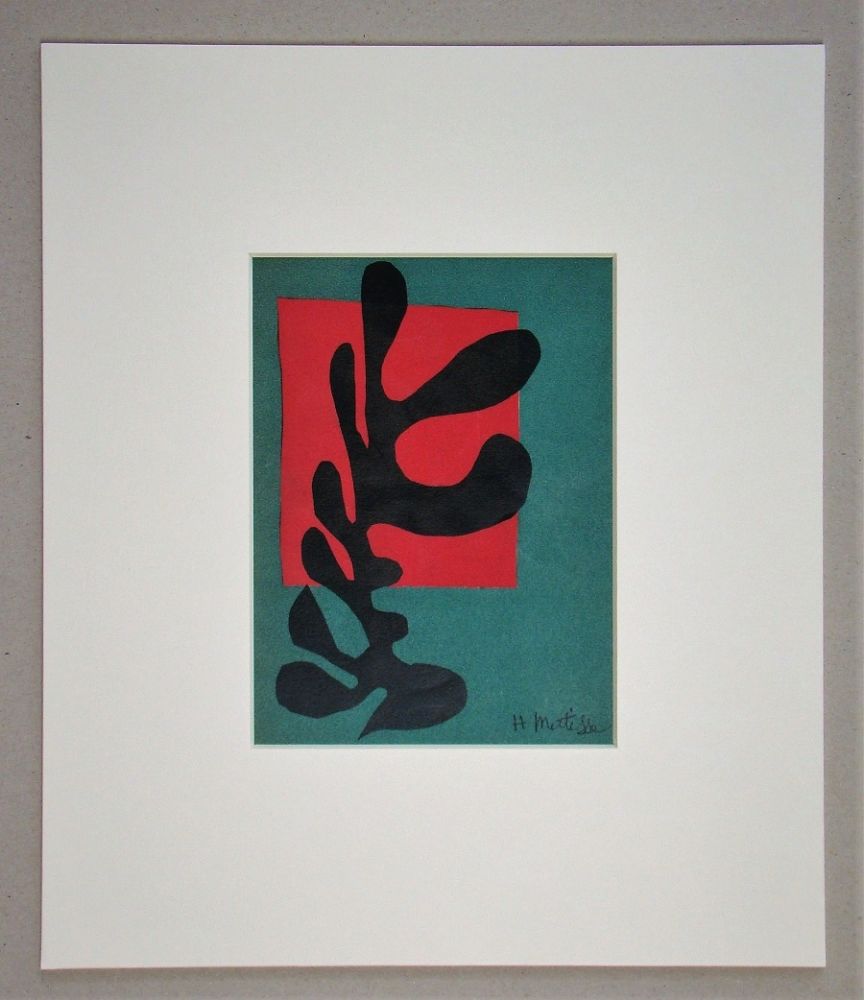 リトグラフ Matisse (After) - Boxeur nègre, 1947