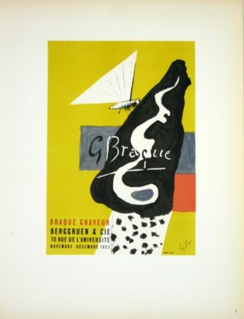 リトグラフ Braque - Braque Graveur  Galerie Berggruen Paris 1953