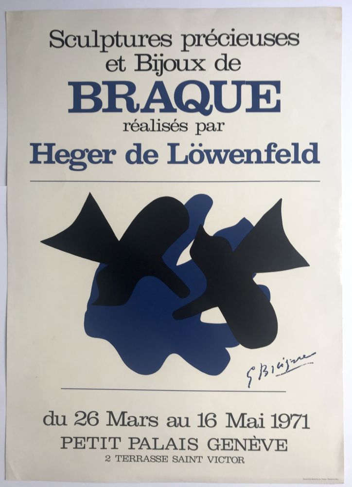 掲示 Braque - Braque & Heger de Löwenfeld / Petit Palais, Genève