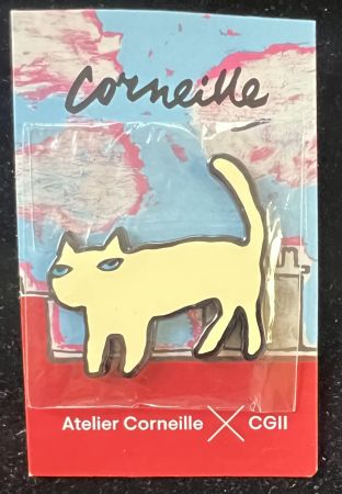 多数の Corneille -  Broche chat en émail cloisonné - Bijou d'artiste