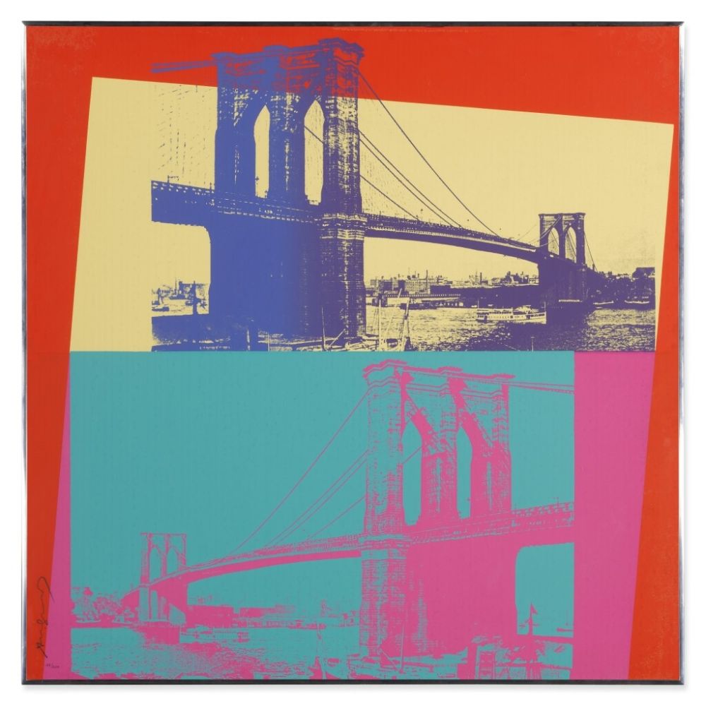 シルクスクリーン Warhol - Brooklyn Bridge 