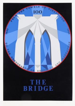 シルクスクリーン Indiana - Brooklyn Bridge from the New York, New York Portfolio
