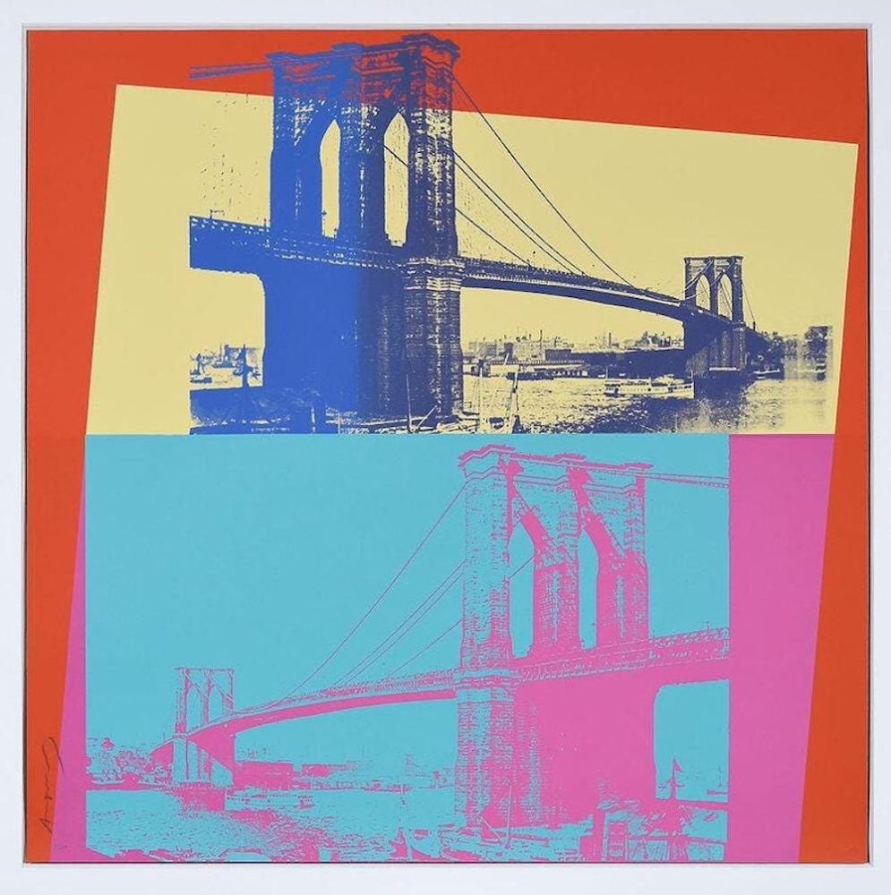シルクスクリーン Warhol - Brooklyn Bridge, FS 11.290