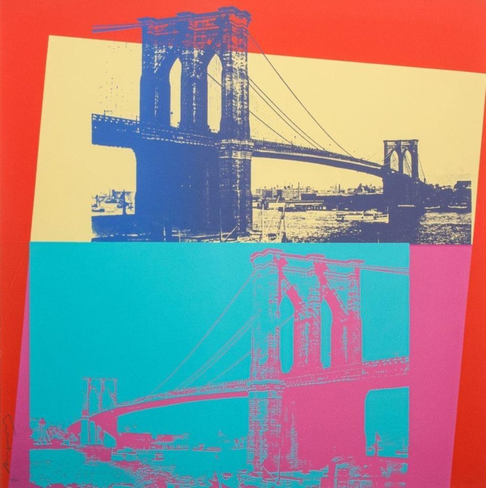 シルクスクリーン Warhol - Brooklyn Bridge II.290