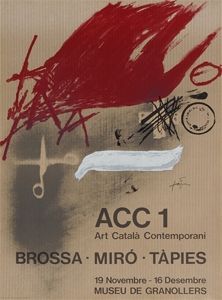 掲示 Tàpies - Brossa-Miró Tàpies