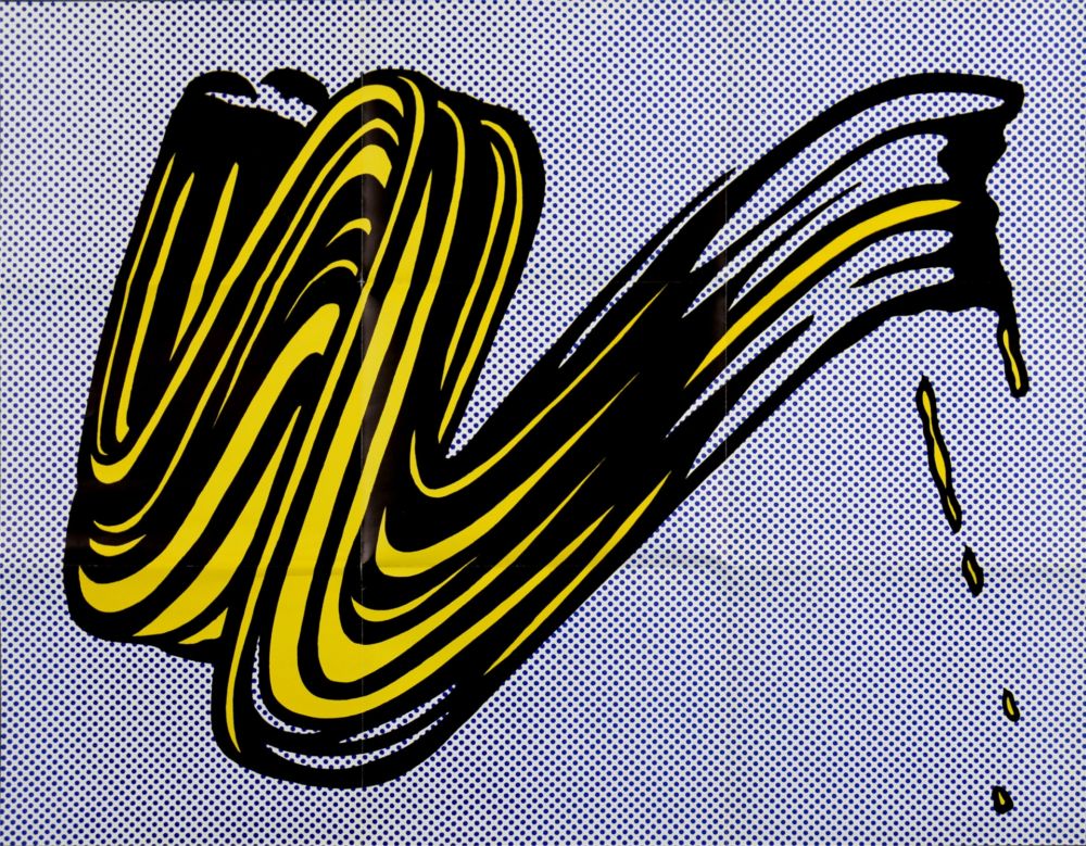 リトグラフ Lichtenstein - Brushstroke, 1965 -  Castelli Mailer!