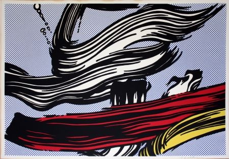 リトグラフ Lichtenstein - Brushstrokes