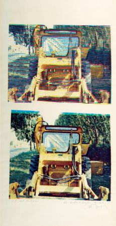 シルクスクリーン Jacquet - Bulldozer - 1968