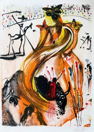 リトグラフ Dali - Bullfighter