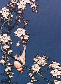写真 Muniz - Bullfinch and weeping cherry from small flowers