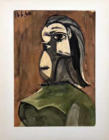 ステンシル Picasso - Buste de femme (DORA MAAR) 10.6.40.