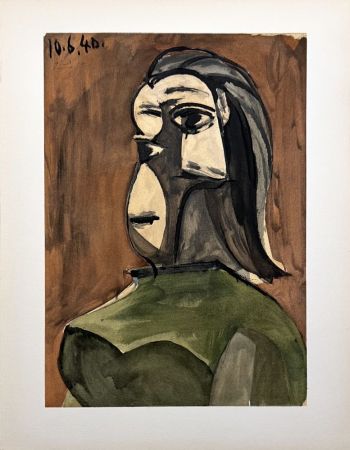 ステンシル Picasso - Buste de femme (DORA MAAR) 10.6.40.