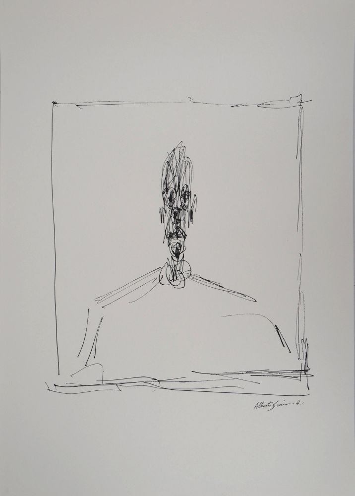 リトグラフ Giacometti - Buste d'homme