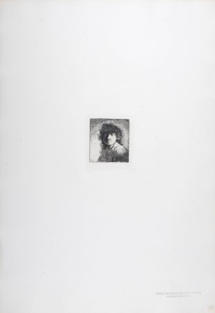 輪転グラビア印刷 Rembrandt - Buste d'homme a cheveux crépus