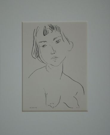 リトグラフ Matisse - Buste d'une femme