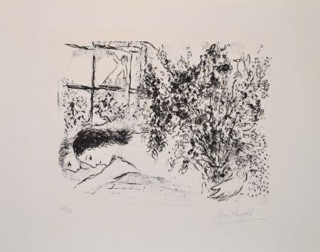 リトグラフ Chagall - By the window - M624