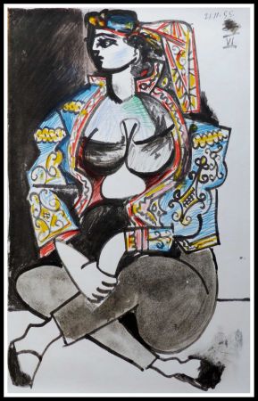 リトグラフ Picasso (After) - CAHIER DE LA CALIFORNIE IX