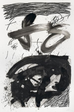 リトグラフ Tàpies - Calligraphique