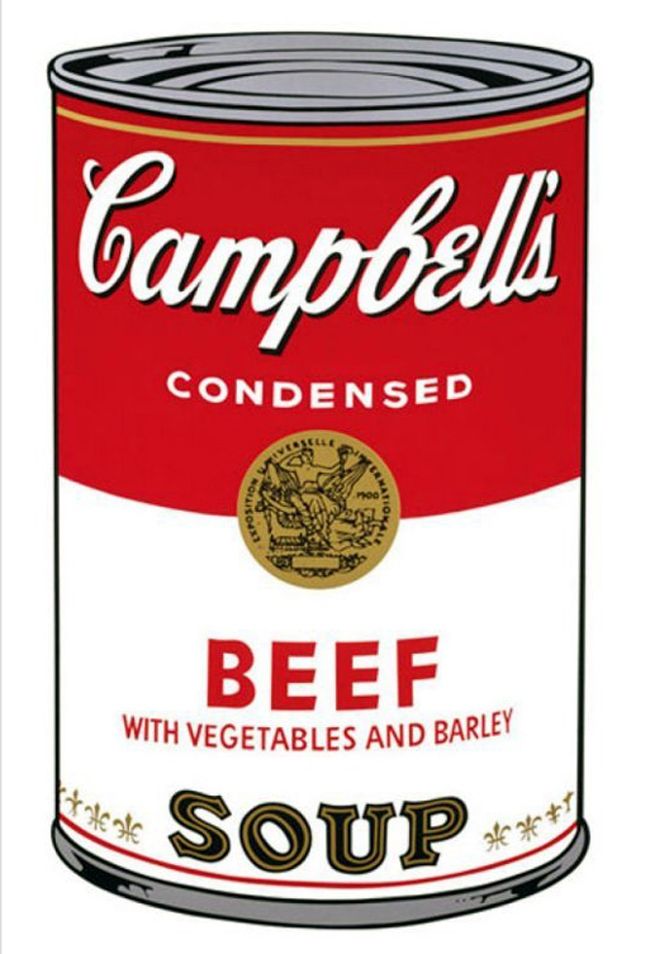 シルクスクリーン Warhol - '' Campbell 's  Soup ''