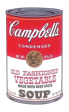 シルクスクリーン Warhol - Campbell’s Old fashioned Vegetable Soup