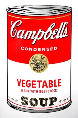 シルクスクリーン Warhol (After) - Campbell's Soup - Vegetable