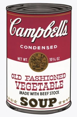 シルクスクリーン Warhol - Campbell's Soup Can: Old Fashioned Vegetable