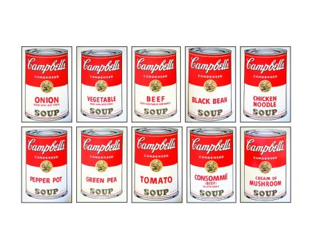 シルクスクリーン Warhol - CAMPBELL'S SOUP COMPLETE PORTFOLIO I (Sunday B. Morning edition)