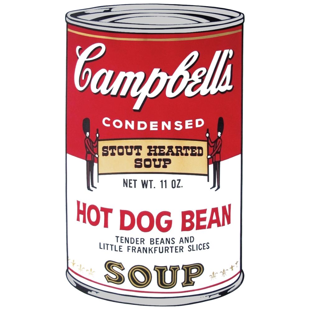 シルクスクリーン Warhol - Campbell's Soup: Hot Dog Bean