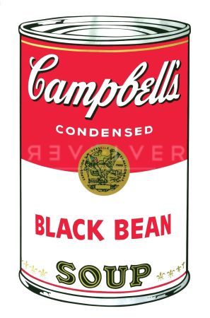 シルクスクリーン Warhol - Campbell's Soup I: Black Bean (FS II.44)