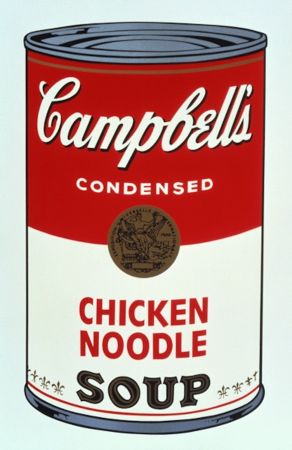 シルクスクリーン Warhol - Campbell's Soup I, Chicken Noodle