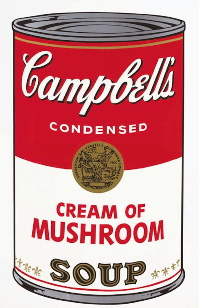 シルクスクリーン Warhol - Campbell’s Soup I: Cream of Mushrooms