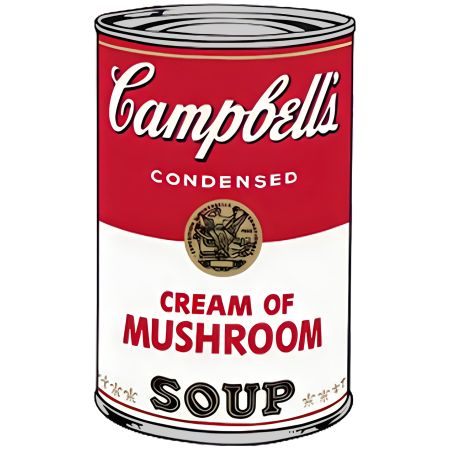 シルクスクリーン Warhol - Campbell’s Soup I: Cream of Mushrooms