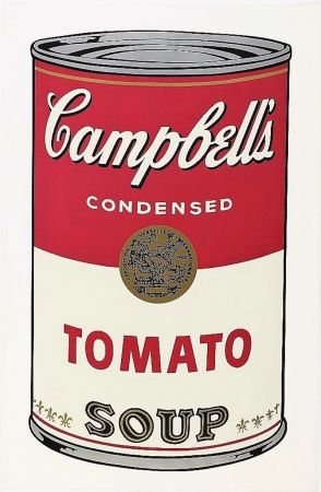 シルクスクリーン Warhol - Campbell's Soup I: Tomato
