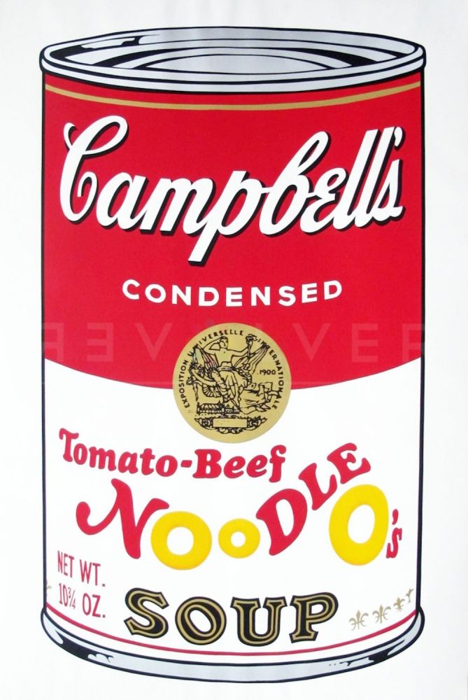 シルクスクリーン Warhol - Campbell’s Soup II: Tomato Beef Noodle O’s (FS II.61)