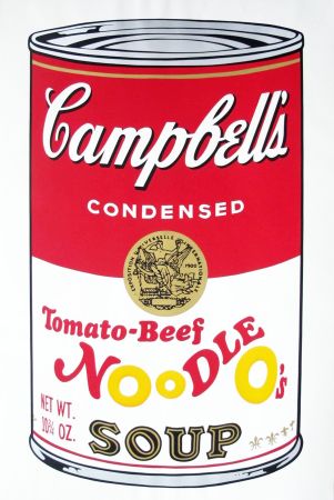 シルクスクリーン Warhol - Campbell's Soup II: Tomato Beef Noodle O's (FS II.61)