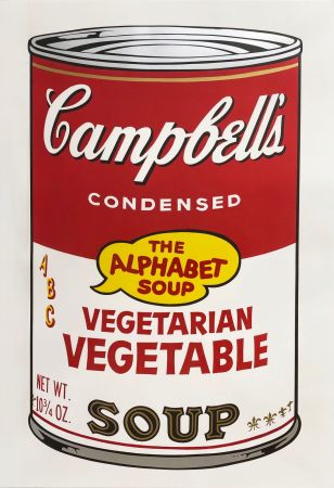 シルクスクリーン Warhol - Campbell's Soup II: Vegetarian Vegetable