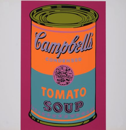 シルクスクリーン Warhol - Campbell's Tomato Soup, 1968 - Scarce Banner edition!