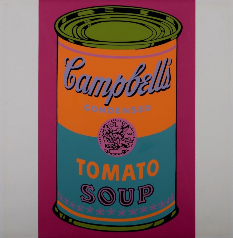 シルクスクリーン Warhol - Campbell's Tomato Soup (Banner)