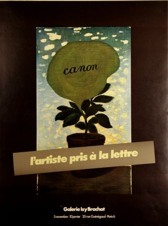 オフセット Magritte - Canon L 'artiste Pris à la Lettre