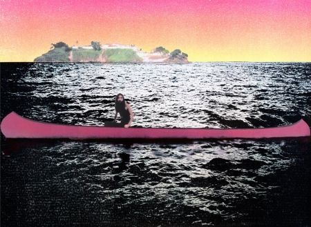 シルクスクリーン Doig - Canoé island