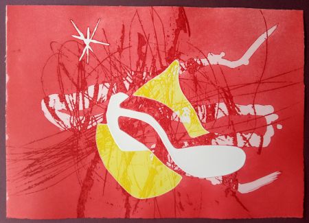 エッチングと　アクチアント Miró - Cantic del Sol - Plate 22