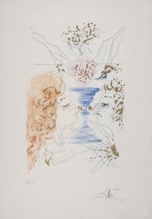 彫版 Dali - Cantique des Cantiques : Le Baiser, 1971