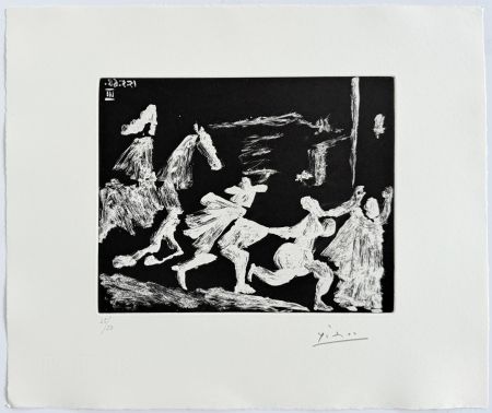 エッチングと　アクチアント Picasso - Cape and Sword: Pusuit II, from 347 Suite