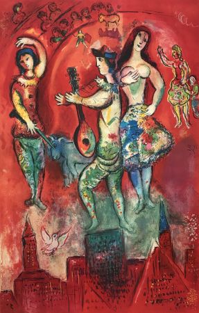 リトグラフ Chagall - Carmen