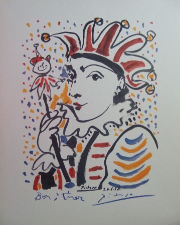 リトグラフ Picasso - Carnaval : le fou