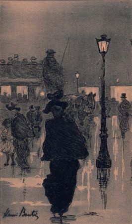 リトグラフ Boutet - Carrefour de l'Observatoire, c. 1884-1888