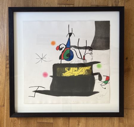 エッチングと　アクチアント Miró -  Carrosse d’Oiseaux