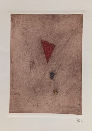 彫版 Piza - Carte de Voeux - Galerie Michel (Paris) 