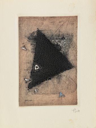 彫版 Piza - Carte de Voeux - Galerie Michel (Paris) 